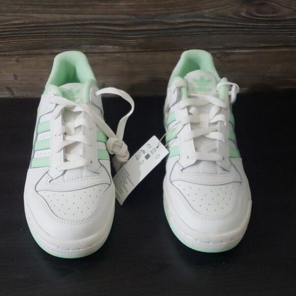 New Adidas Forum Low Womens White Mint Sneakers Size 7 Three Stripes Classic - Picture 4 of 10